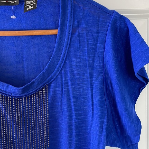 New York & Company Blue Top - Picture 5 of 12